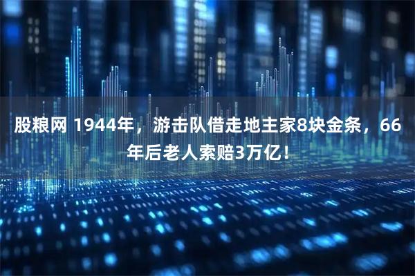 股粮网 1944年，游击队借走地主家8块金条，66年后老人索赔3万亿！